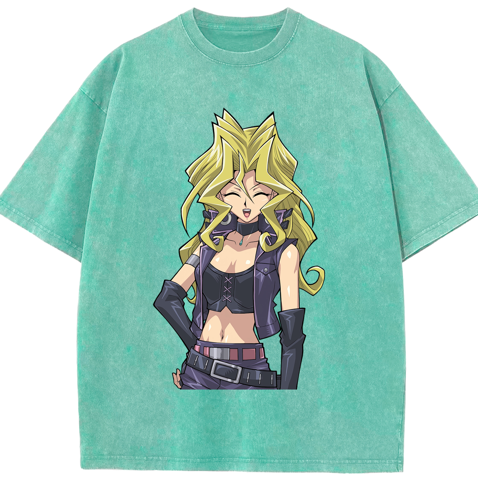 （画像用） 遊☆戯☆王 Yu-Gi-Oh! 綿100% ヴィンテージ風 半袖Tシャツ（フロントプリント）